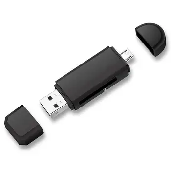 

Micro USB+USB 2 in 1 OTG Card Reader Universal High Speed USB2.0 Memory Card Adapter for Windows PC Android Phone Tablet