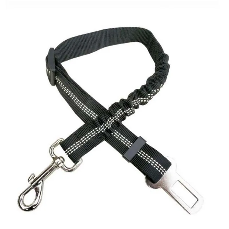 1Pcs Retractable Car Seat Belt Dog Leash Cushioning Elastic Reflective