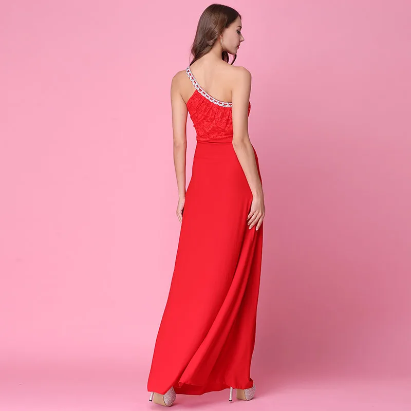 Women's Clothing Dresses Christmas sexy femme work office lady red lace red dress plus size autumn winter free ship