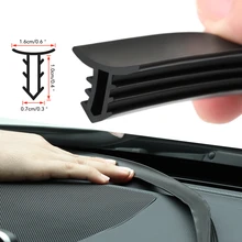 Car Dashboard Soundproof Rubber Seal Strip for Volkswagen VW Tiguan Passat Golf Alltrack Atlas