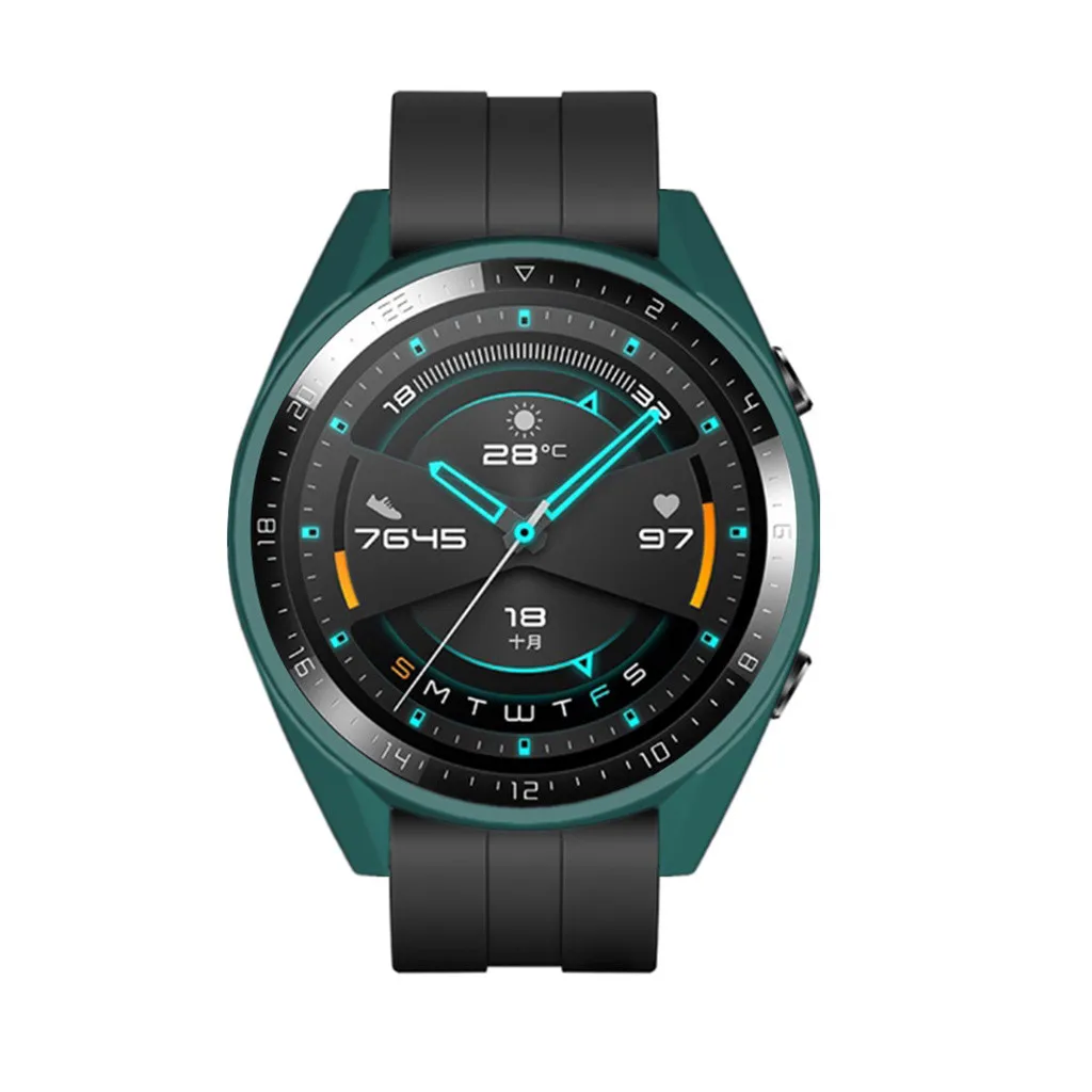 45# мягкий тонкий ТПУ защитный чехол для huawei Watch GT2 46 мм бампер для часов FrameCase TPU бампер для часов GT 2 Рамка аксессуары