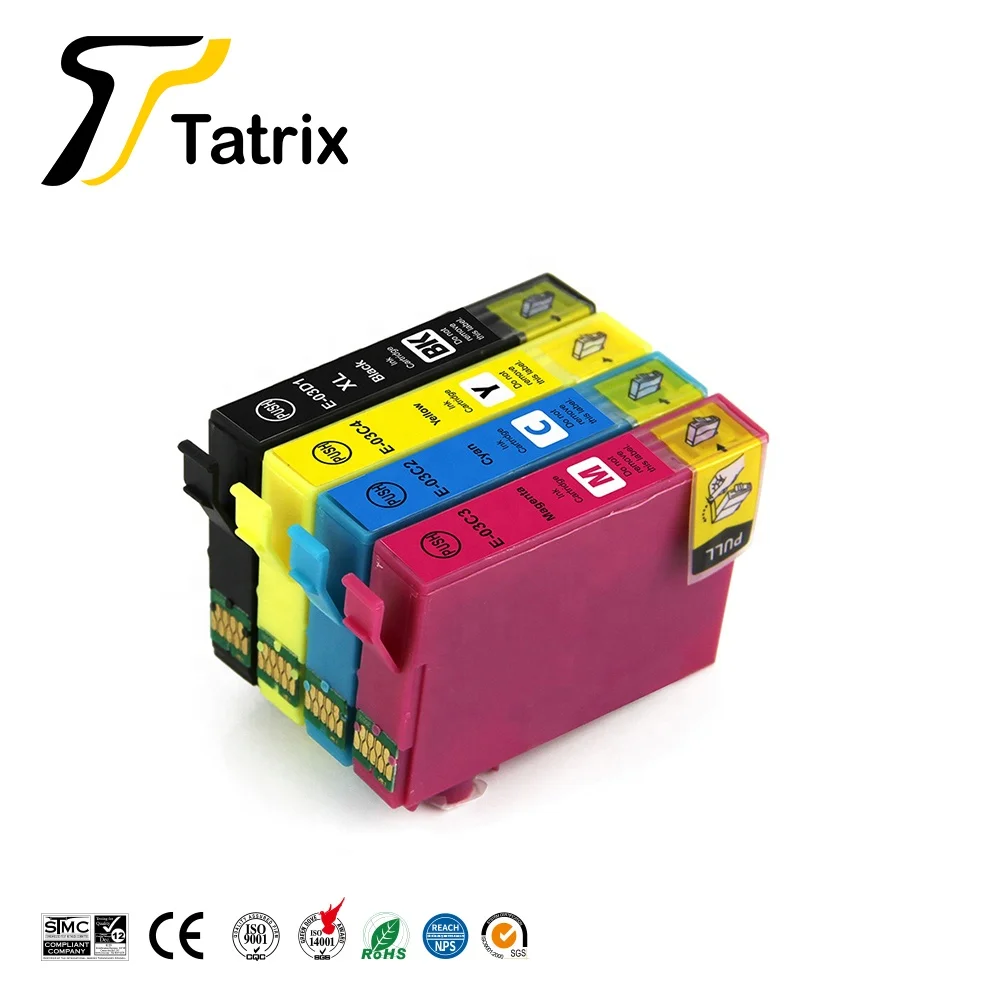 Tatrix T03D T03C T03C1 T03C2 T03C3 T03C4 T03D1 цветной совместимый чернильный картридж для принтера