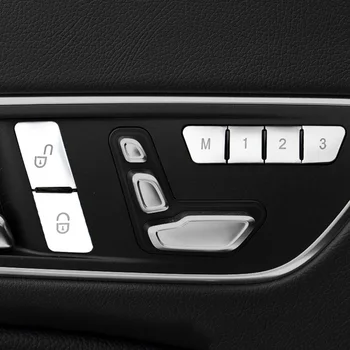 

Silver Door Lock Buttons Cover Trim Car Replacement Unlock New High Quality