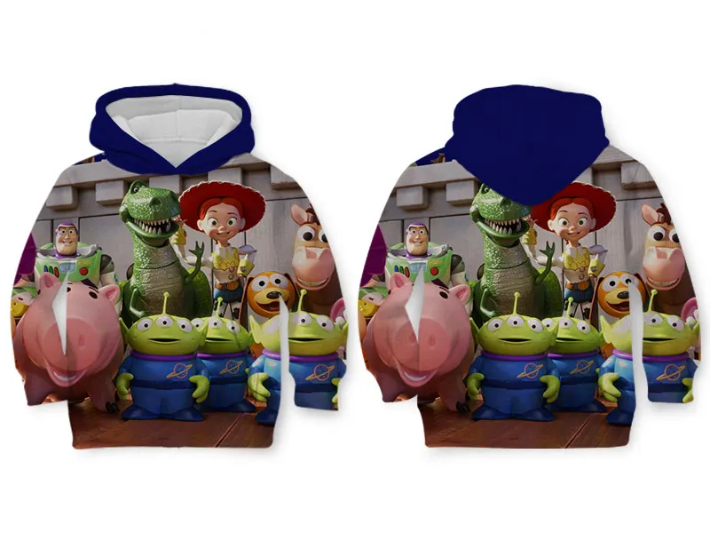 WHOSONG толстовка с 3d принтом популярная moive TOY STORY 4 модное пальто Одежда для родителей и детей детский пуловер
