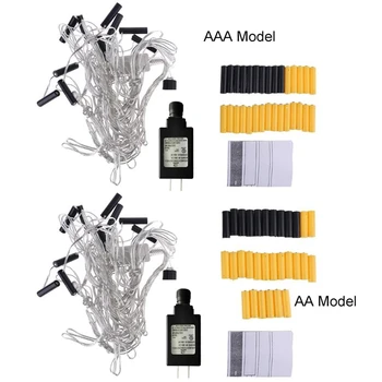 

10in1 LR6 LR03 AA AAA Battery US Power Supply Adapter Replace 2x 3x AA Battery for Christmas LED Light Toy Walkie Talkie and mor