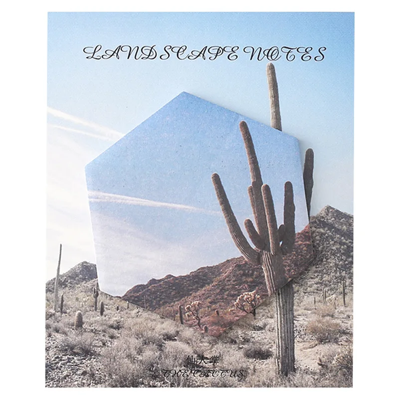 1 шт. Картина Пейзаж блокнот планировщик клейкая бумага для заметок стикер