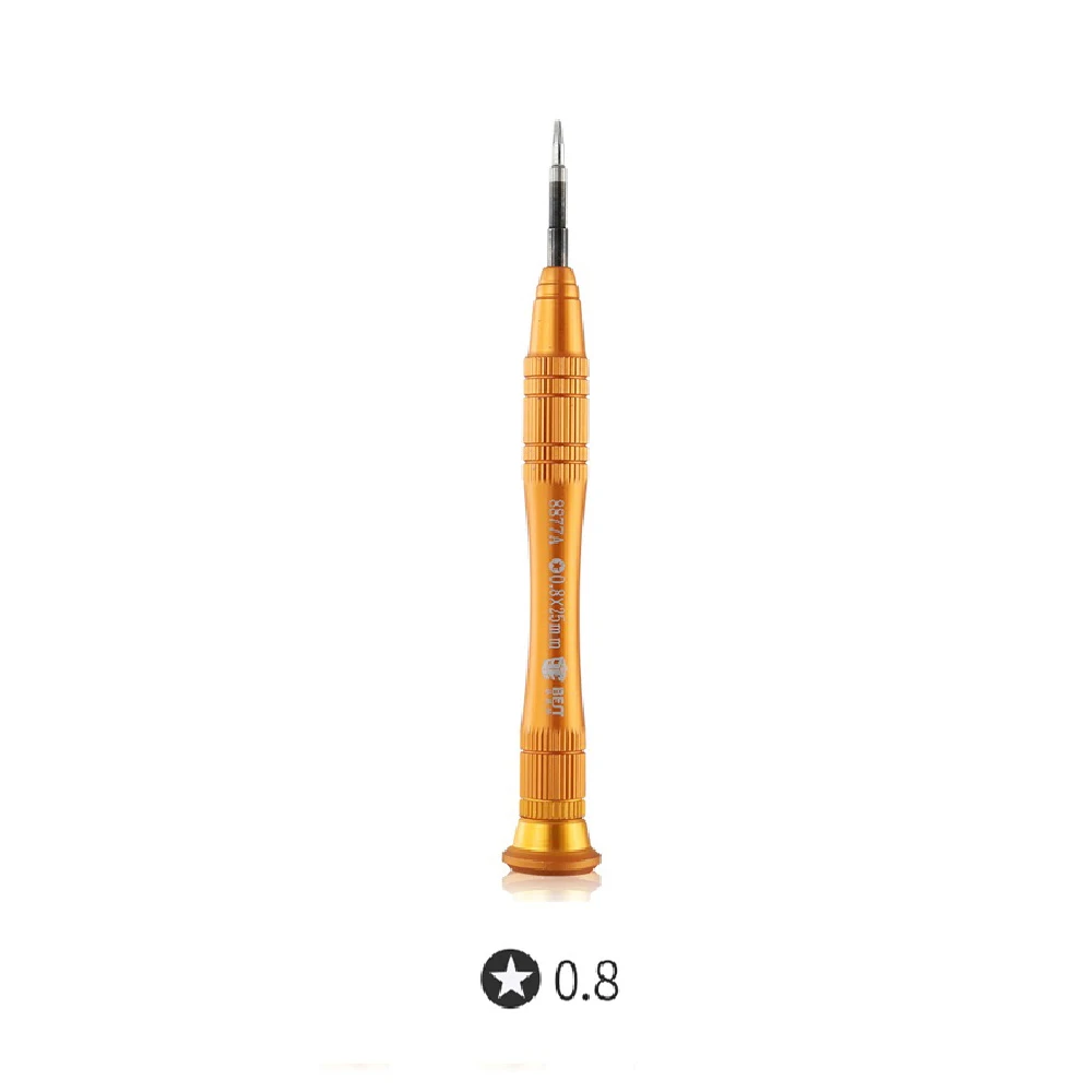 BST-8877A 1,5 мм крестовая головка Phillips 0,8 мм Звезда Pentalobe Прецизионная отвертка для ремонта мобильных телефонов инструменты для открывания - Цвет: 0.8mm Pentalobe