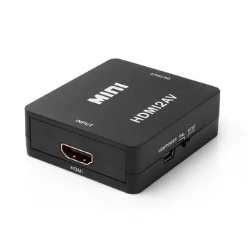 

1080P Mini HDMI to AV Composite Converter RCA CVBS Adapter for PS3 Blu-Ray Player VCR DVD HDTV 1080P