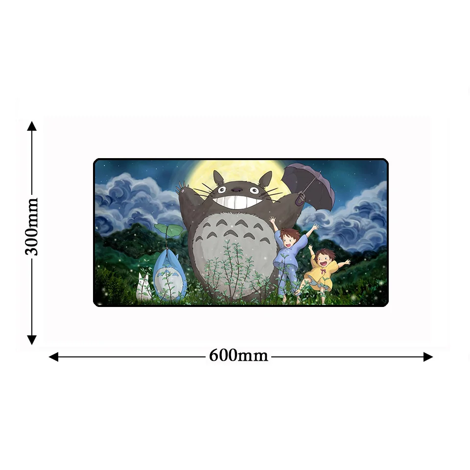 Коврик для мышки с аниме Totoros 60x30 см большой коврик для мыши ноутбук компьютерная коврик для мыши игровой коврик для мыши геймер настольная клавиатура для ноутбука коврики для мыши