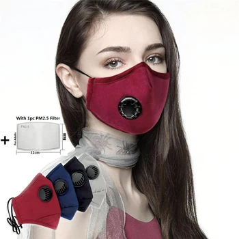 

Kpop Cotton Pollution Mask Valve Mask Mouth Face Masks Anti PM2.5 Dust Mask Washable Reusable Mouth Cover PM2.5 Filter