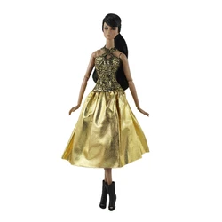Robe de danseuse dorée pour Barbie, ensemble de vêtements de poupée pour Barbie Blyth 1/6 MH CD FR SD Kurhn BJD 