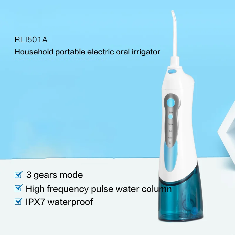 

RLI501A Oral irrigator Powerful high-voltage pulse electric oral irrigator Household portable dental floss punch for easy clean