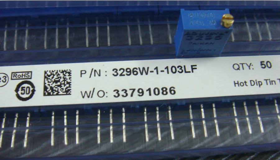 50 шт./лот 3296 Вт 3296W-1-103LF 10K BOURNS