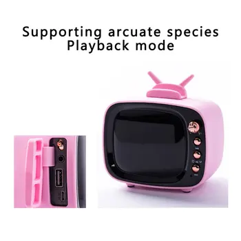 

Multifunction TV Stand with Clock Alarm Clock Wireless Speaker Mini Mirror Gift Card Subwoofer Small Sound
