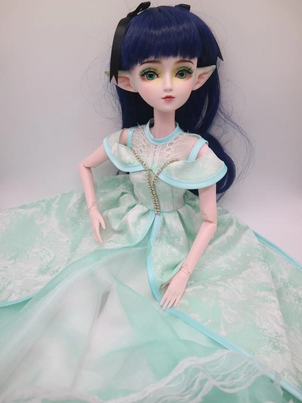 Индивидуальные BJD куклы эльф кукла DIY пластиковая кукла 24 шарнира шарнирная кукла 58 см - Цвет: Doll 1