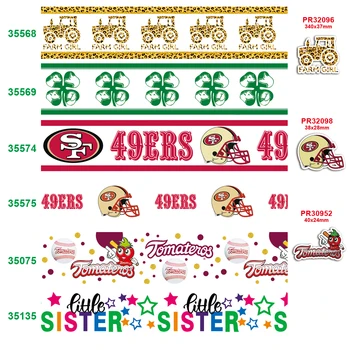 

Free shipping 2019 new arrival ribbons Hair Accessories ribbon 10 yards printed grosgrain ribbons 35568