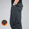 Men's Cargo Pants Winter Thicken Fleece Cargo Pants Men Casual Cotton Military Tactical Baggy Pants Warm Trousers Plus size 3XL ► Photo 2/6