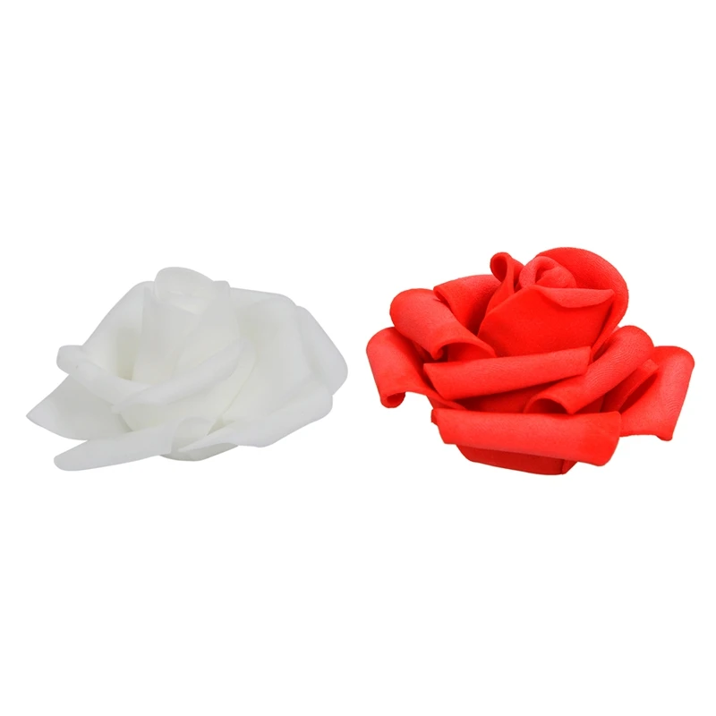 Top-200PCS бутон из пенопласта для свадебных вечеринок, искусственные цветы, сделай сам, 100 шт, белые и 100 шт, красные