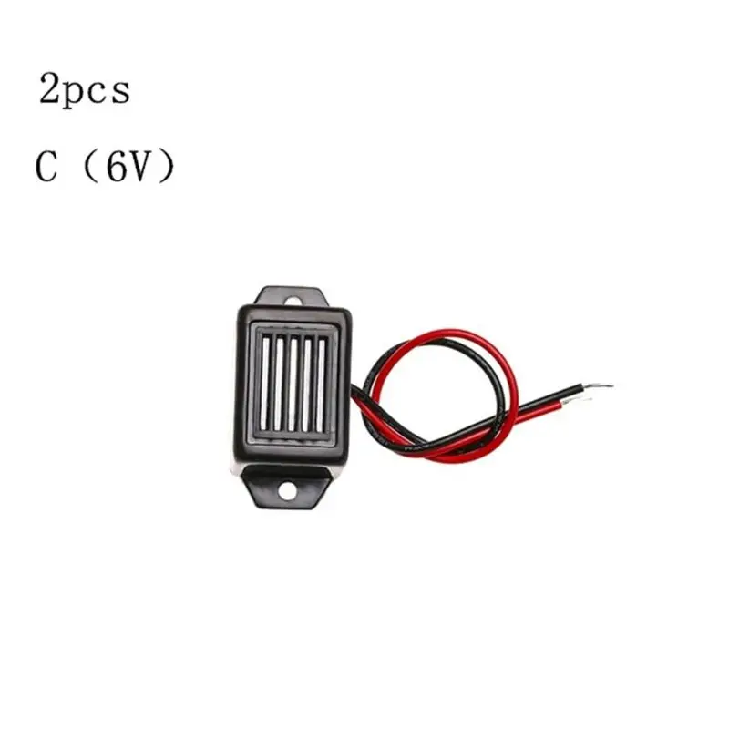 2 шт 33,5*15 мм Мини звуковой сигнал оповещения DC 1,2/3/6/12 V 85dB мини электронный будильник зуммеры постоянного тон инструмент Запчасти