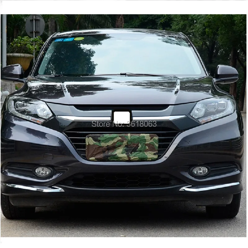 Для Honda HR-V вариабельности сердечного ритма ABS хромированный автомобильный лицевой стороне бампер Защита Уголок Крышка Декоративная рамка аксессуар