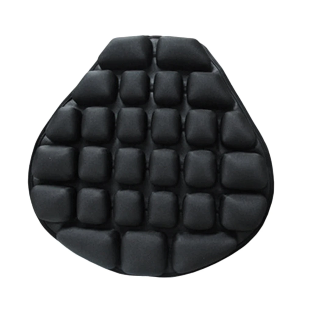 2pcs Anti-slip Inflatable Motorcycle Seat Cushion Pad Matterss for YAMAHA Black