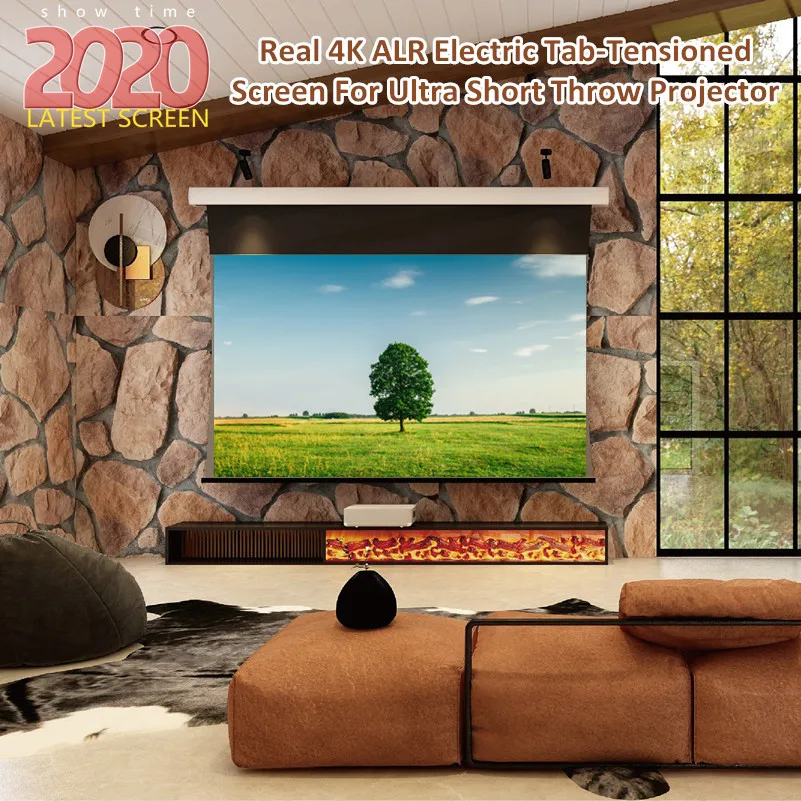 Электрический экран 4K/UHD лазерный ТВ домашний кинотеатр Усть проектор