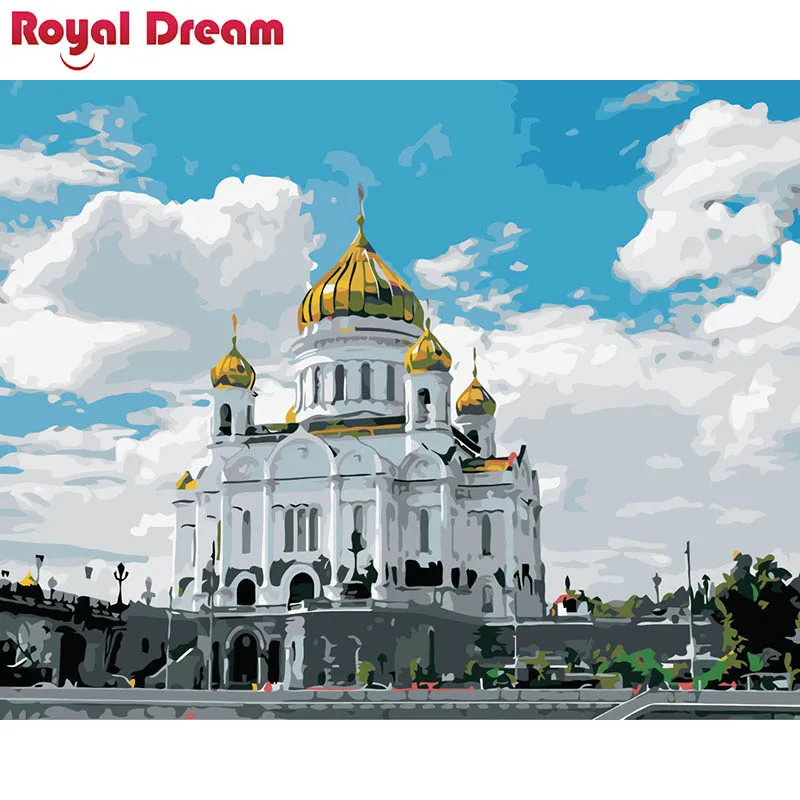 Картина по номерам The palace DIY холст для рисования домашняя Настенная картина