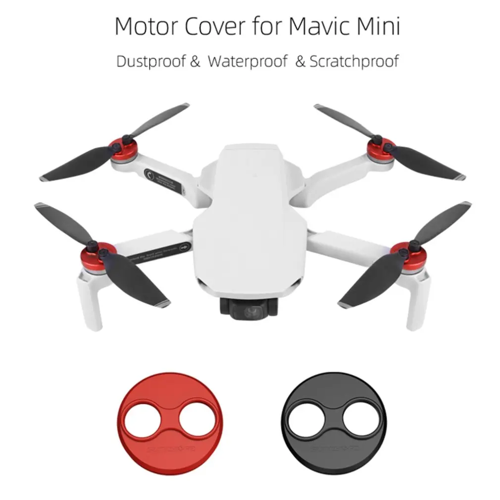 4 шт. крышка двигателя Кепки для DJI Mavic мини-Дрон пылезащищенный двигатель защитная аксессуар алюминиевый светильник, без застежек