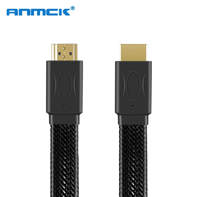 

High-speed FLAT HDMI Cable 1.4 Nylon Braid Supports 3D 1080P Resolution Ethernet Audio Return 1M 1.5M 3M 5M 10M 15M 20M