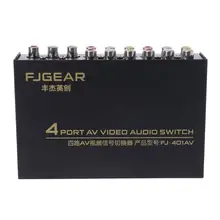 Sélecteur de commutateur, 4 ports AV Audio vidéo RCA, 4 entrées 1 sortie, boîte de séparation, livraison directe