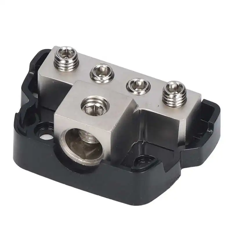 4 Way Power Distribution Block Amp Holder Ground Distributor Splitter Car Audio Amplifier power distribution block