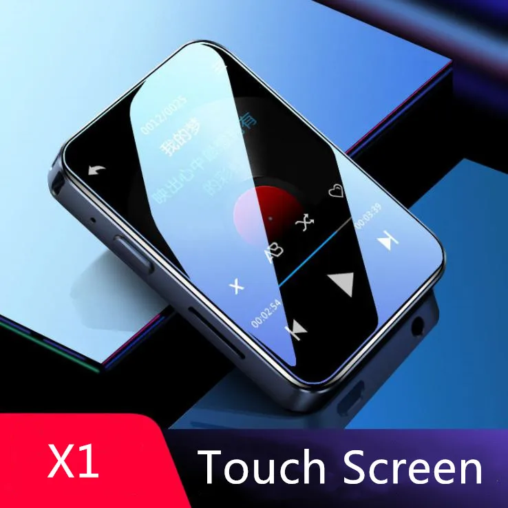 

BENJIE X1 Portable 1.8 inch MP3 Player Student Touch Screen Bluetooth Mp3 Music Player Support FM Radio E-book Video Player