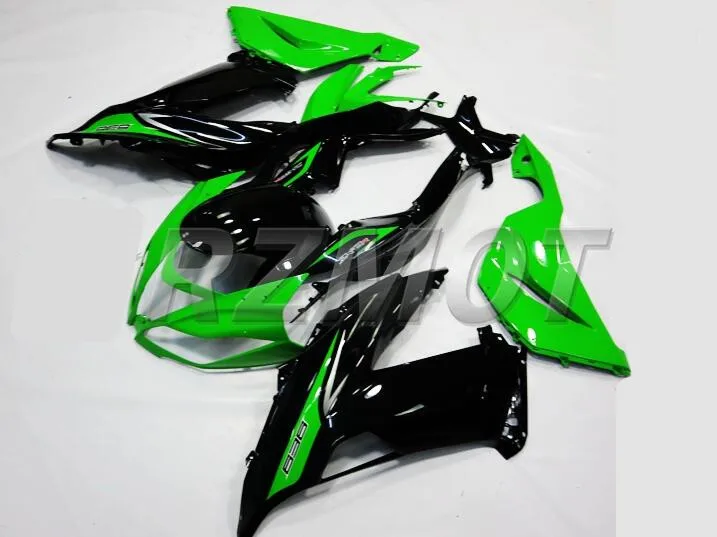 ABS обтекатель комплект подходит для Kawasaki ZX6R 2013 обтекатели для мотоцикла ZX-6R ниндзя 636 599 Кузов Набор цвета: зеленый, черный BR