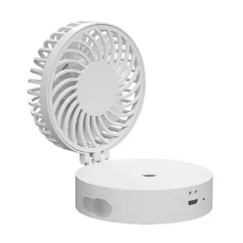 

2 IN 1 USB Mini Fold Fans Humidifier Electric Portable Hold Small Fans Originality Small Household Desktop Electric Fan