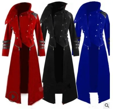 

19 Men Winter Overcoat Long Europe And America New Style Coat Men's Trend Slim Fit Handsome Versatile Gentleman Wind Stand Colla