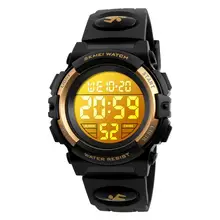 Skmei Children Fashion Digital Watch Week Display Chronograph Clock LED Display 5Bar Waterproof Kids Sport Wristwatches Boy Girl