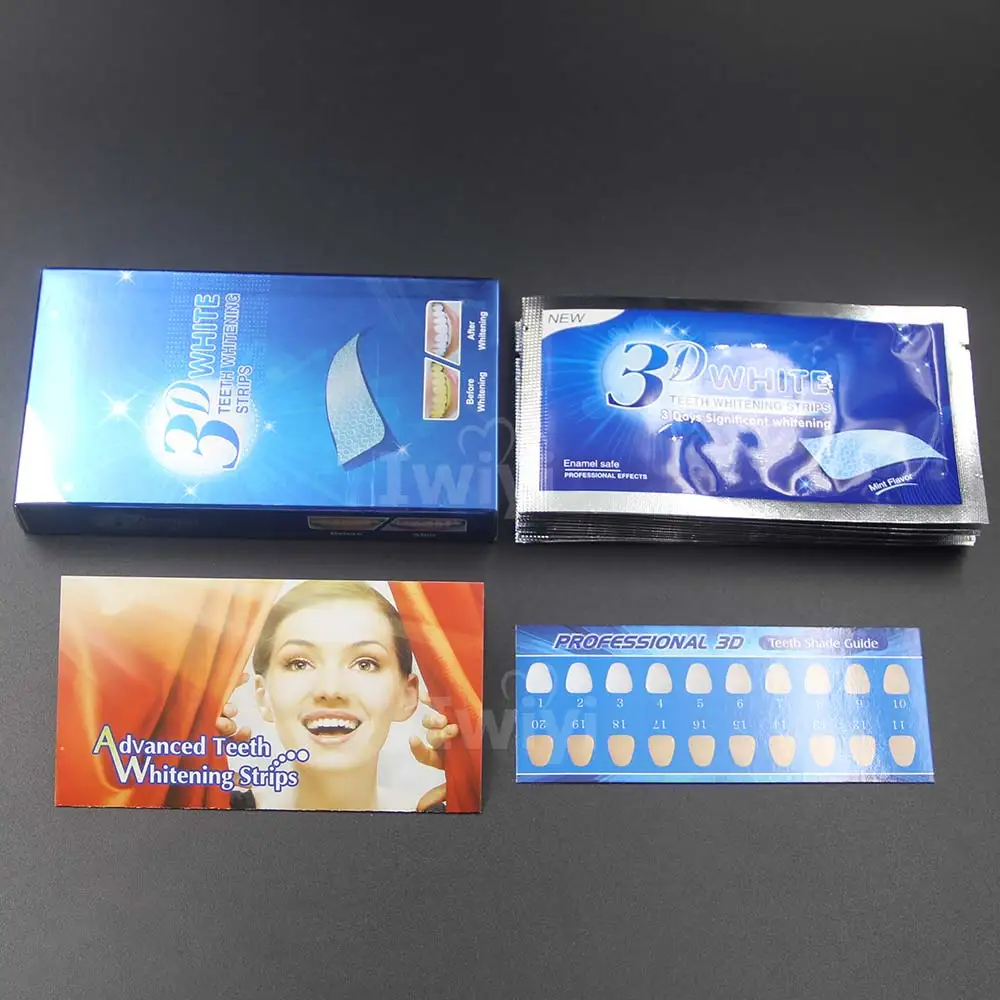3d Teeth Whitening Strips Tooth Whitener Bleach Bright White Dental Bleaching Care Oral Hygiene Easy To Use All Parts