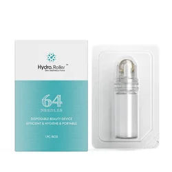 High Quality Less Pain Hydra Roller 64 Needles Inject Roller Facial Skin Improve Micro Needle Roller