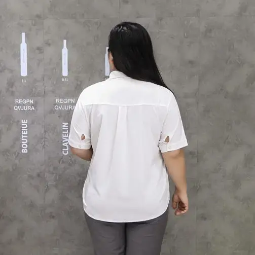 White Women Blusas Shirts Summer OL shirt slim Short Sleeve white Blouse Tops Women Office Work Elegant Chiffon Shirt M319