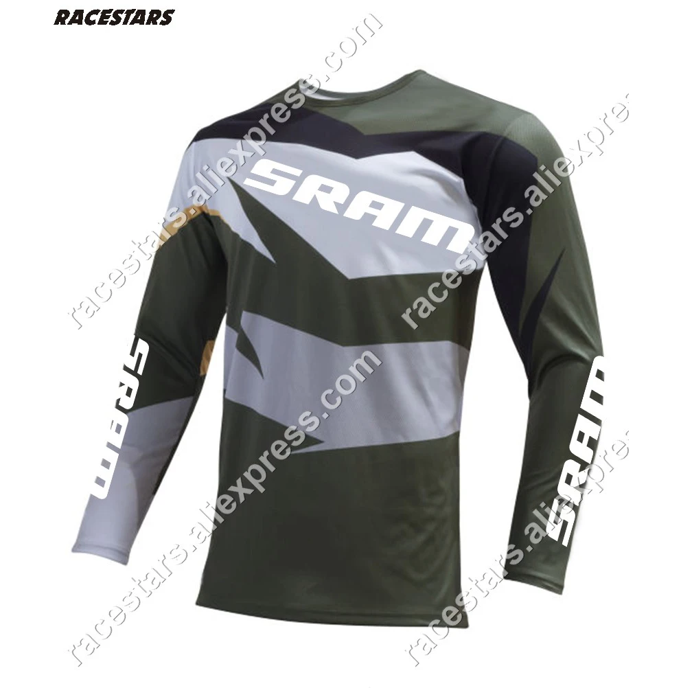 Новинка эндуро Джерси гоночный Мото Кросс bmx велосипед Велоспорт mtb moto рубашка Pro летняя команда camiseta dh Larga горные одежда - Цвет: Серебристый