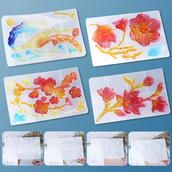 

1Pc Flower Magnolia Flower Silicone Mold DIY Resin Epoxy Necklace Pendant Mold Earring Pendant Decoration