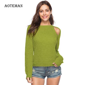 

Autumn Winter Sweater Women 2019 Sexy Casual Warm Oversized Solid Pullover Sweater Loose Slim Hallow Out Jumper Knitted Sweaters