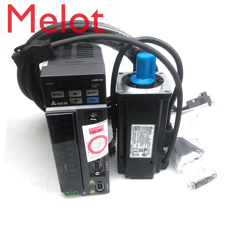 Delta ECMA-C20604RS+ ASD-B2-0421-B DELTA 0,4 кВт 3000 об/мин 1,27 Н. М ASDA-B2 серводвигатель переменного тока комплекты с 3 м силовым и кодовым кабелем