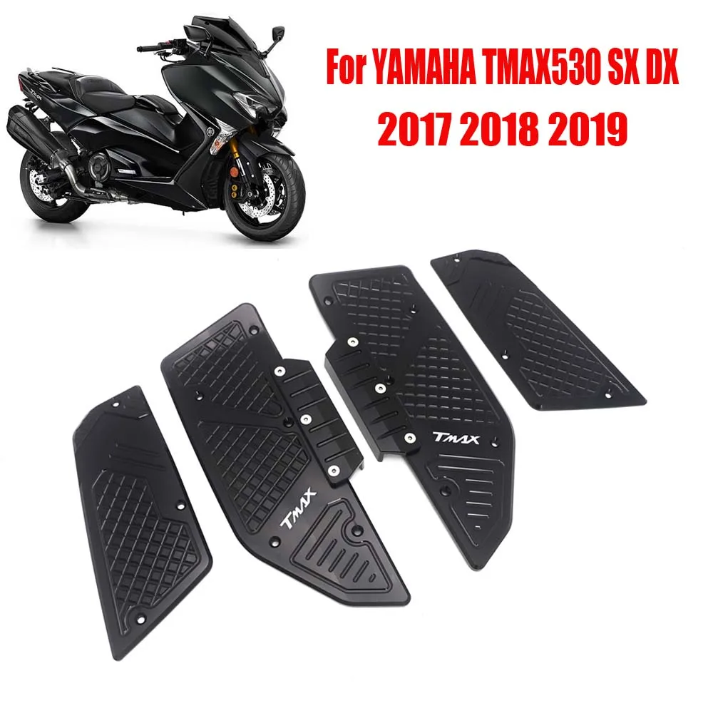 

Scooter Front & Rear Footrest Step Footboard Pedals Foot Pegs For YAMAHA TMAX 530 T-MAX530 SX DX T-MAX TMAX530 2017 2018 2019