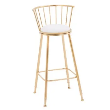 

M8 Nordic Bar Stool Leisure Table And Chair Combination Bar Chair Wrought Iron Chair Gold High Table Stool Dining Chair