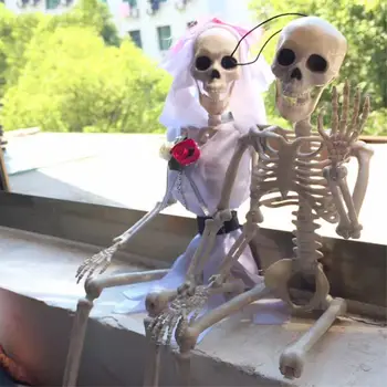 

Halloween Skeleton 40cm Human Model Halloween Model Thriller Bar Atmosphere Toy Halloween Party Prop Decoration Toy Halloween