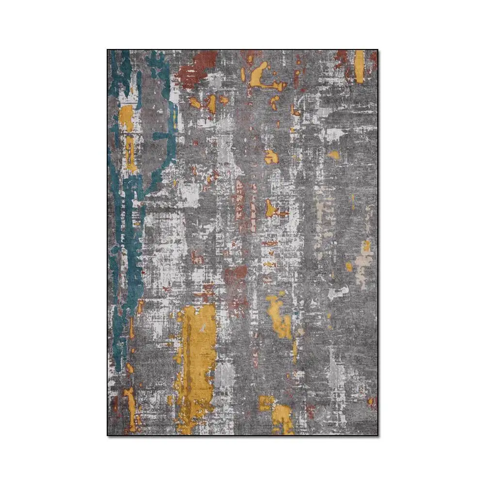 Bubble Kiss Carpet For Living Room Non-Slip Customizable Abstract Oil Painting Pattern Nordic Modern Home Carpet Room Decoration