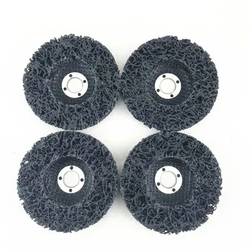 

4PCS 4 Poly Strip Disc Car Paint Rust Removal Clean Grinder Wheel 46 Grit 100mm