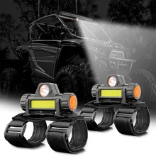 

UTV ATV Polaris RZR Golf Cart Universal Roll Bar Mount LED Dome Light Multifunctional Strong Light LED Waterproof USB Charging
