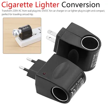 

Household cigarette lighter 220V AC to 12V DC Car Cigarette Lighter Wall Power Socket Plug Adapter Converter